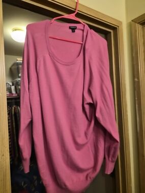 Torrid Pink Scoop Neck Women's Sweater